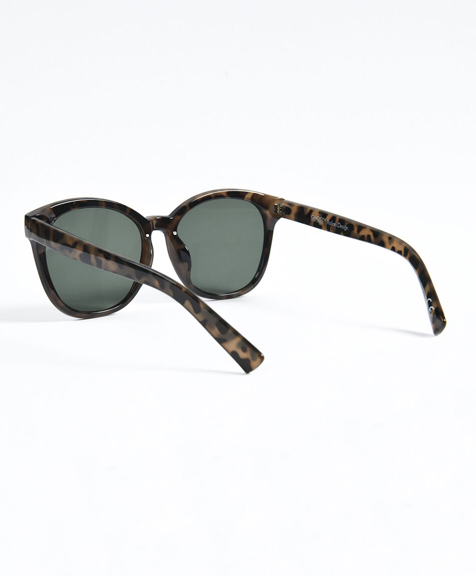 Lentes mujer redondos animal print protecci&oacute;n uv