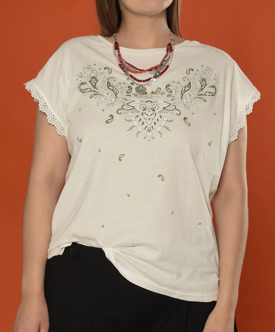 Polera estampada
