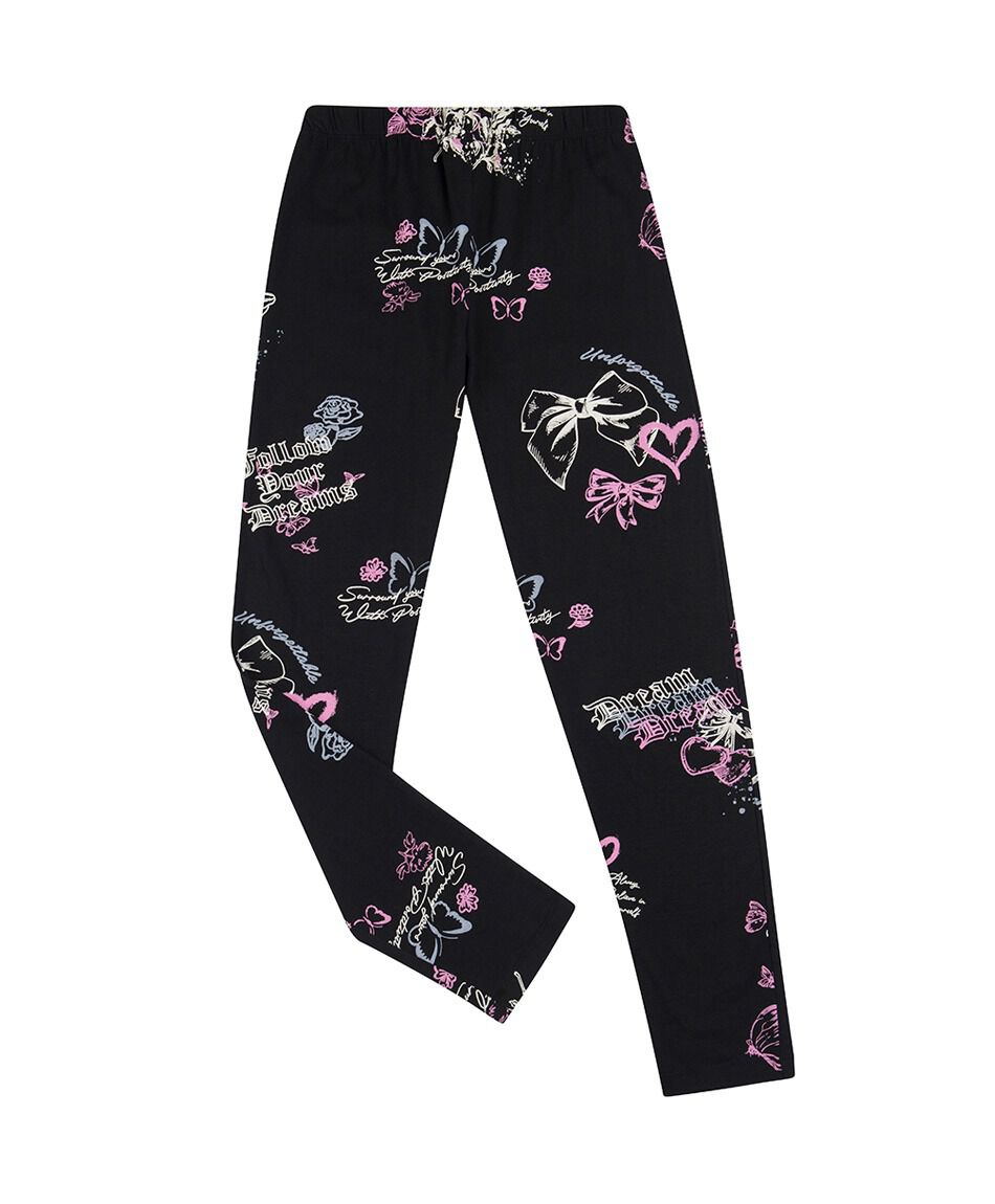 Pack 2 leggins ni&ntilde;a frases