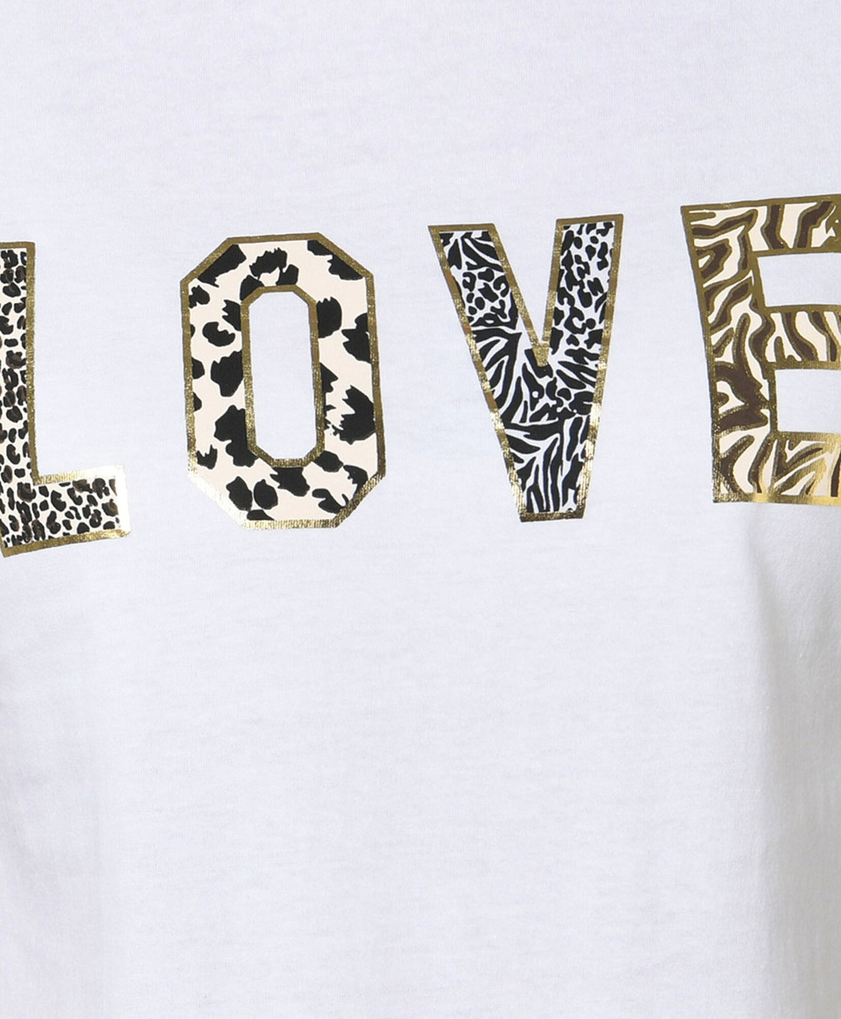 Polera mujer love animal print Polera mujer love animal print