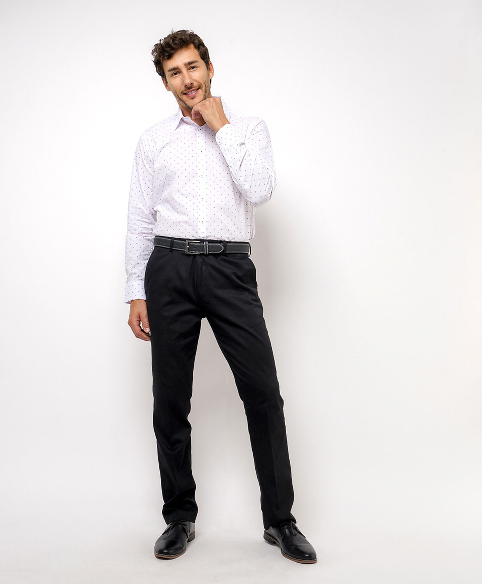 Camisa hombre formal print figuras Camisa hombre formal print figuras