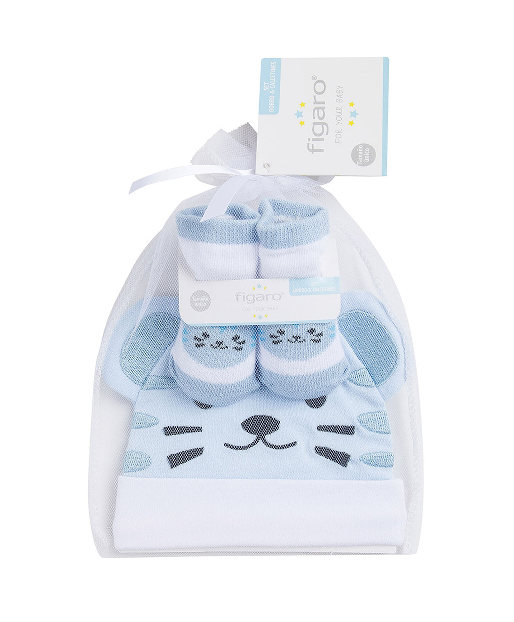 Set gorro + calcetines bebé animalito Set gorro + calcetines bebé animalito