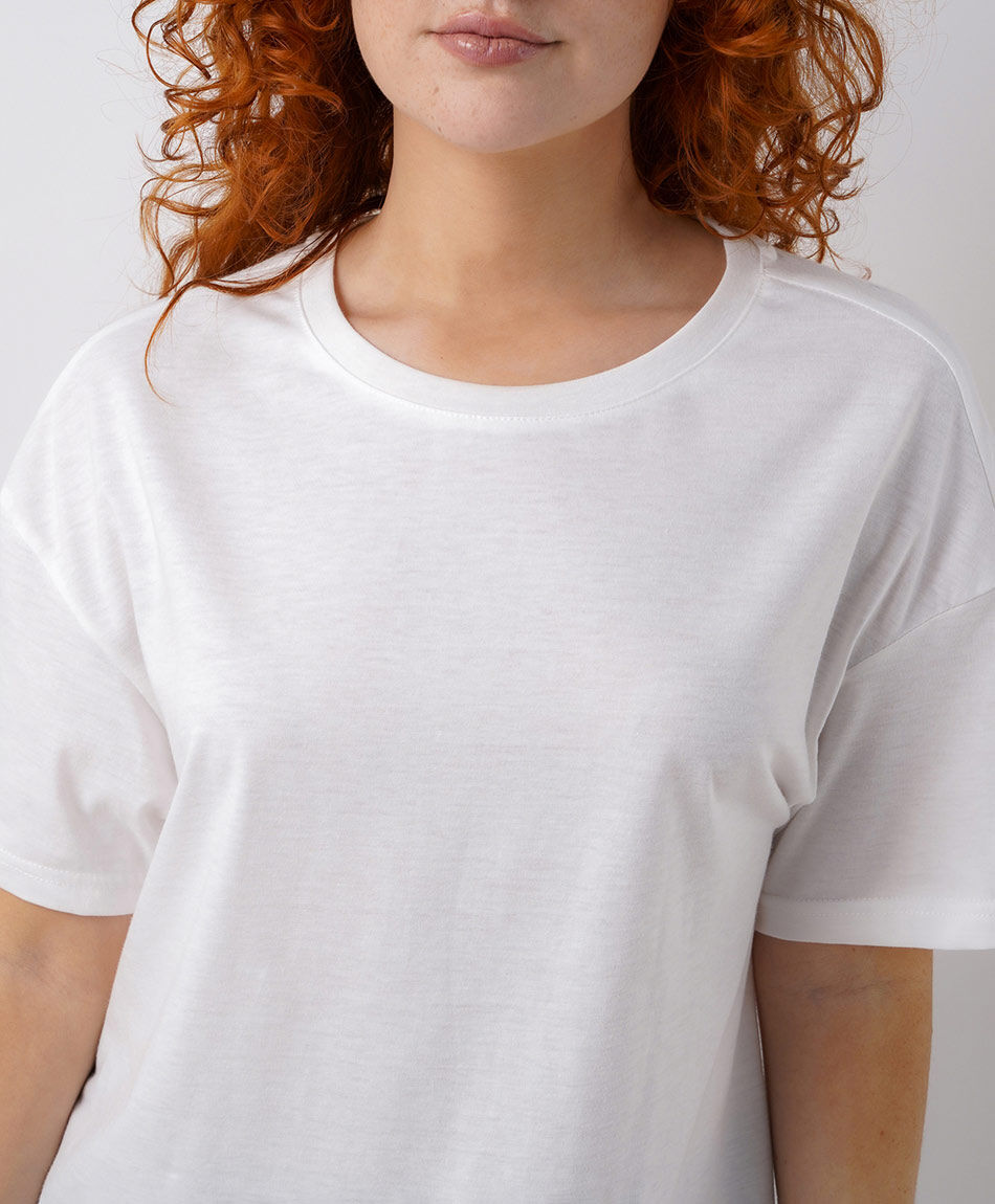 Polera mujer encaje inferior
