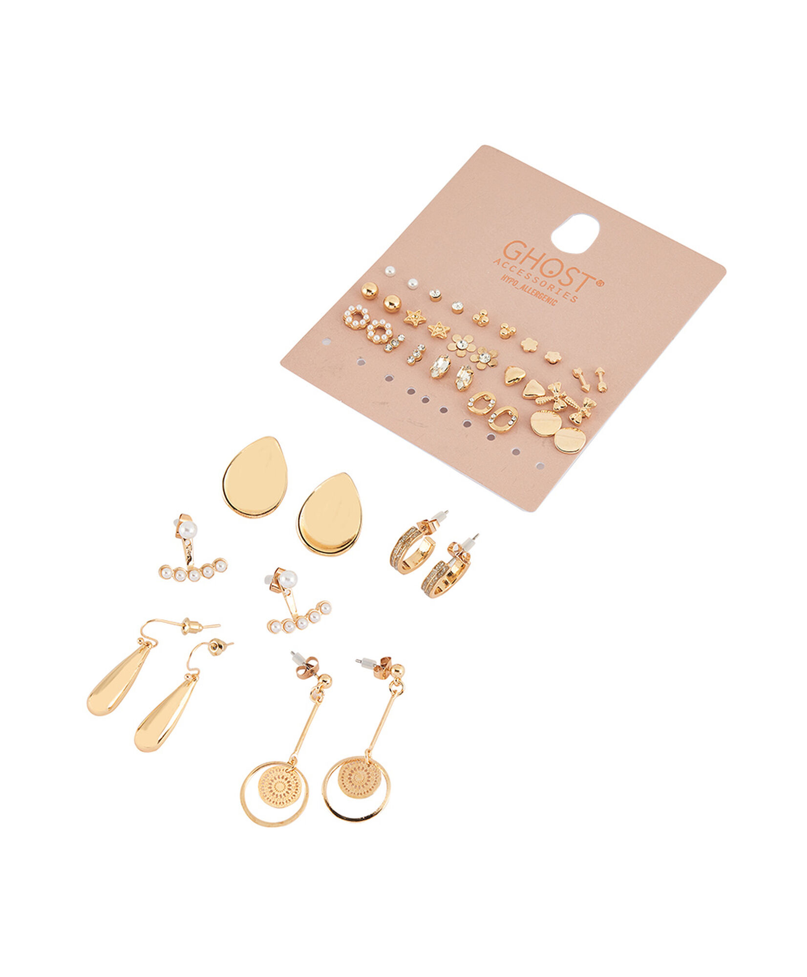 Set 32 aros mujer diseños dorados Set 32 aros mujer diseños dorados