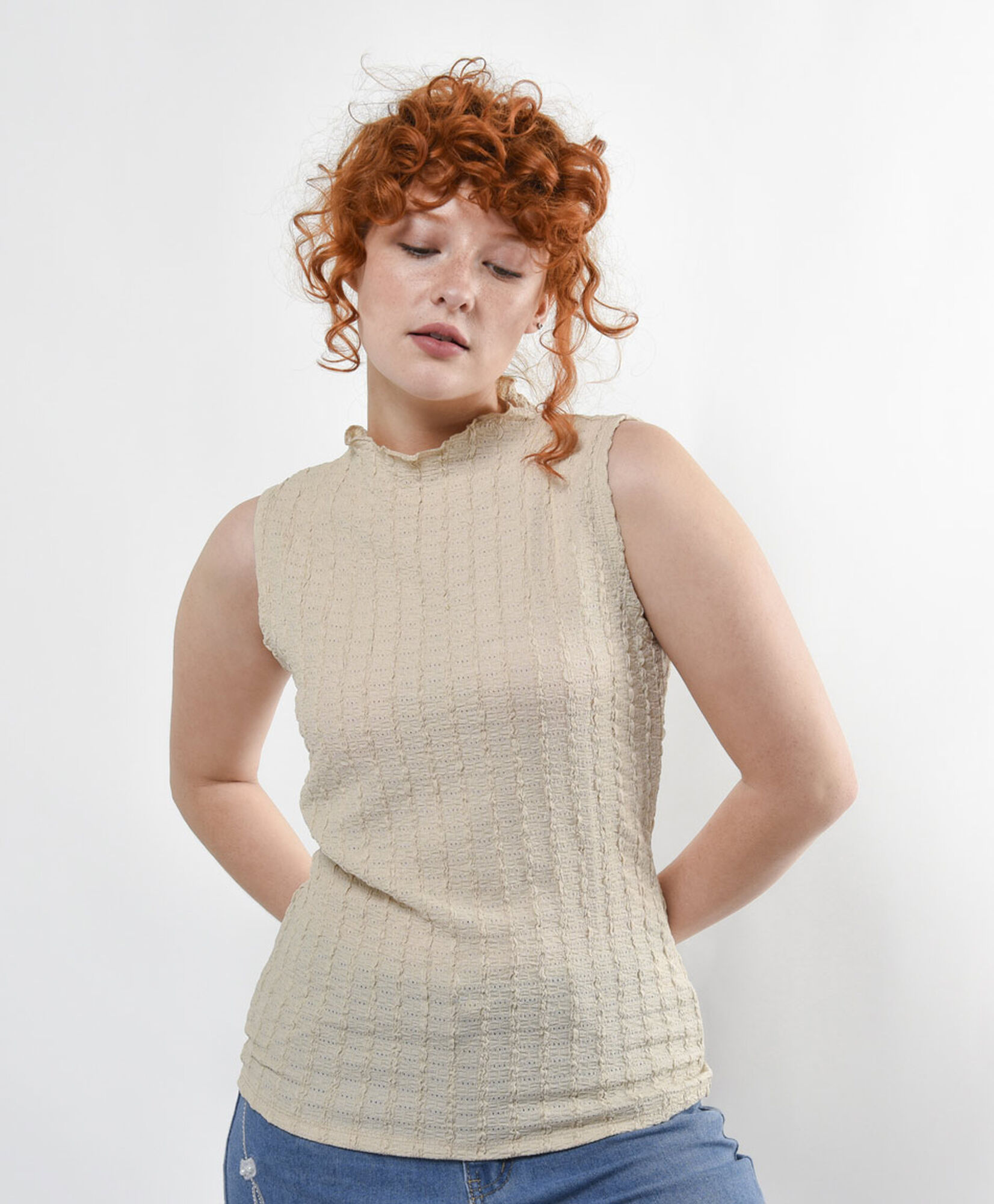 Polera mujer vertical jacquard Polera mujer vertical jacquard
