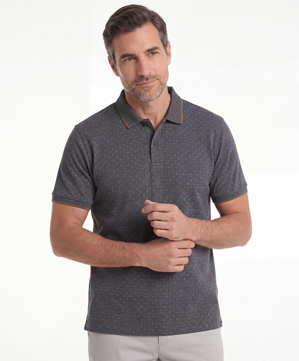 Polera hombre polo mini c&iacute;rculos