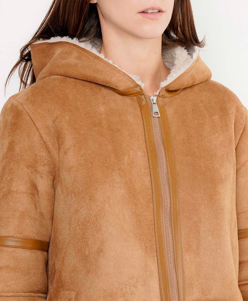 Abrigo mujer suede chiporro
