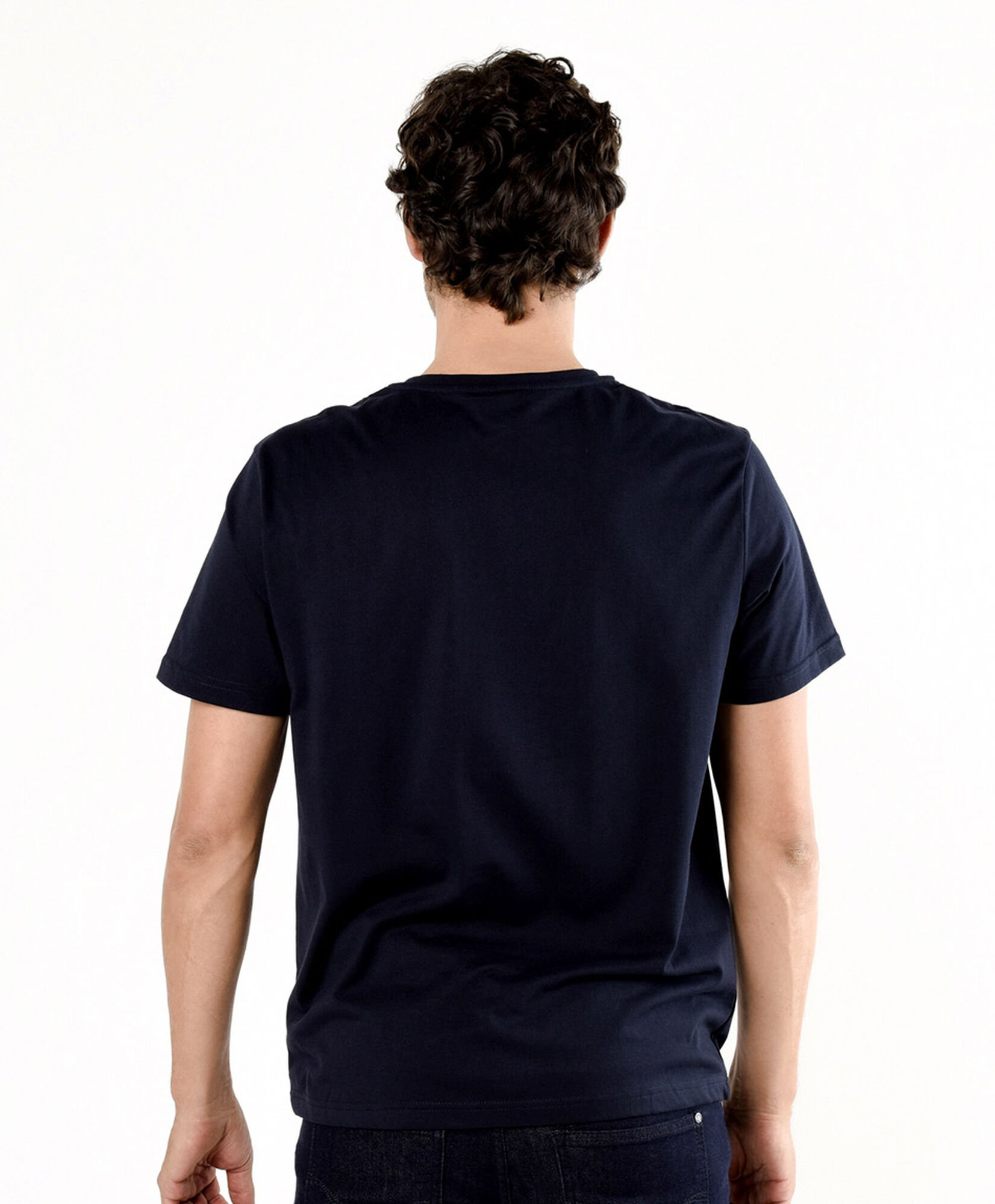 Polera hombre lisa mini logo colores Polera hombre lisa mini logo colores