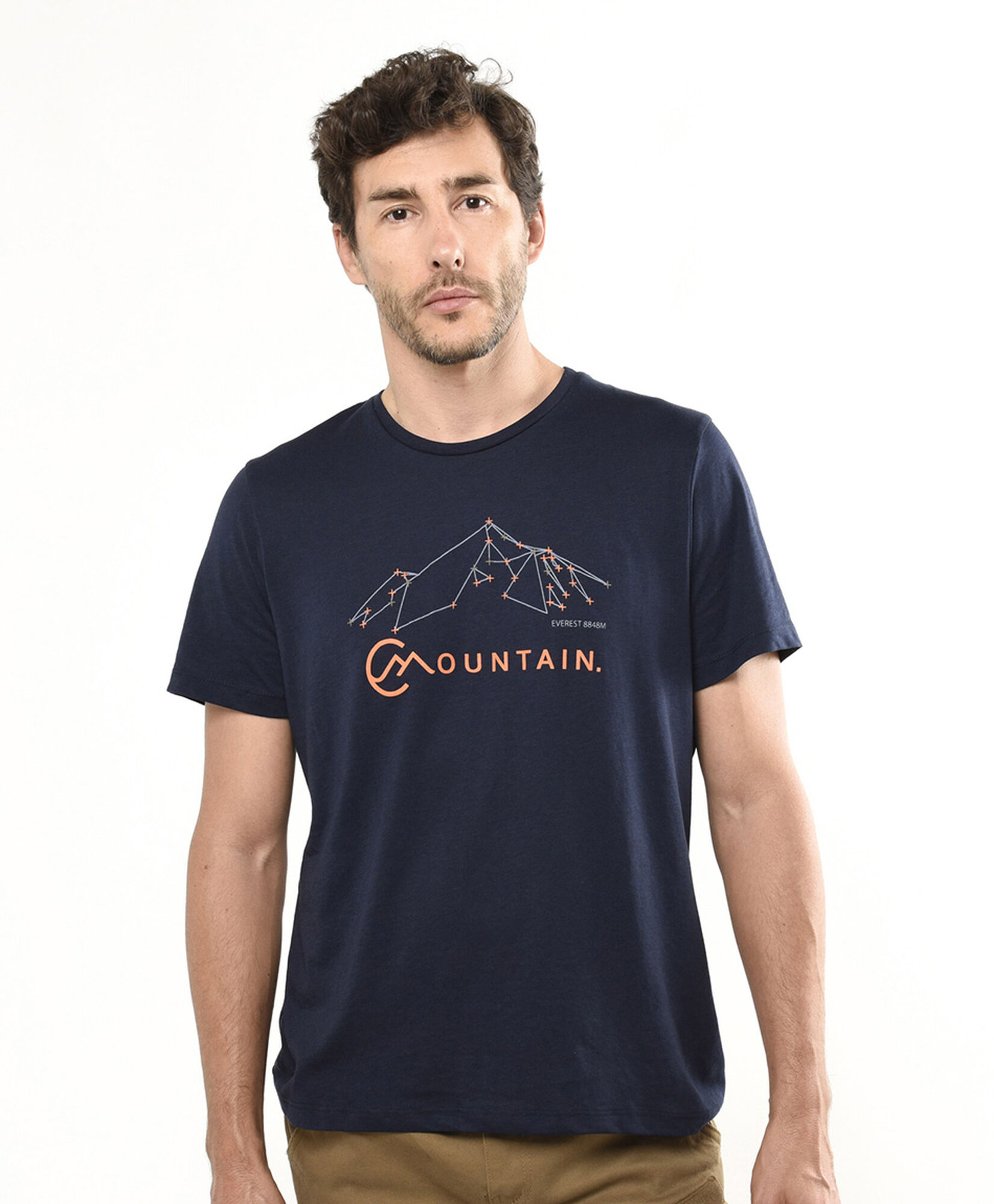 Polera hombre líneas montaña Polera hombre líneas montaña