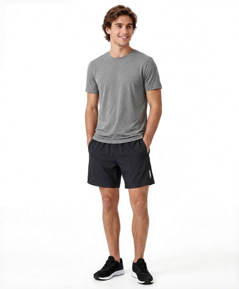 Short deportivo hombre liso cierres