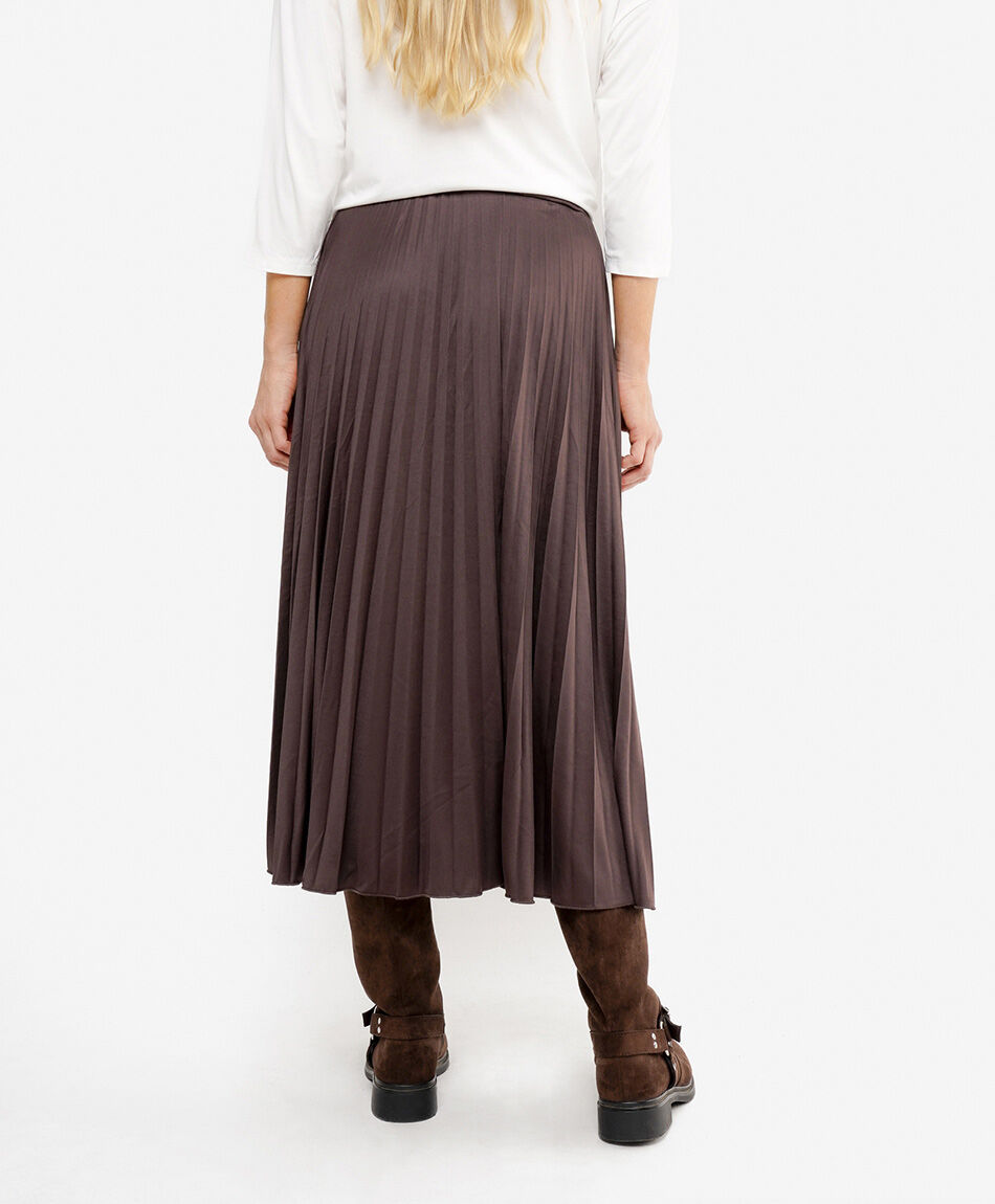 Falda mujer larga plisada