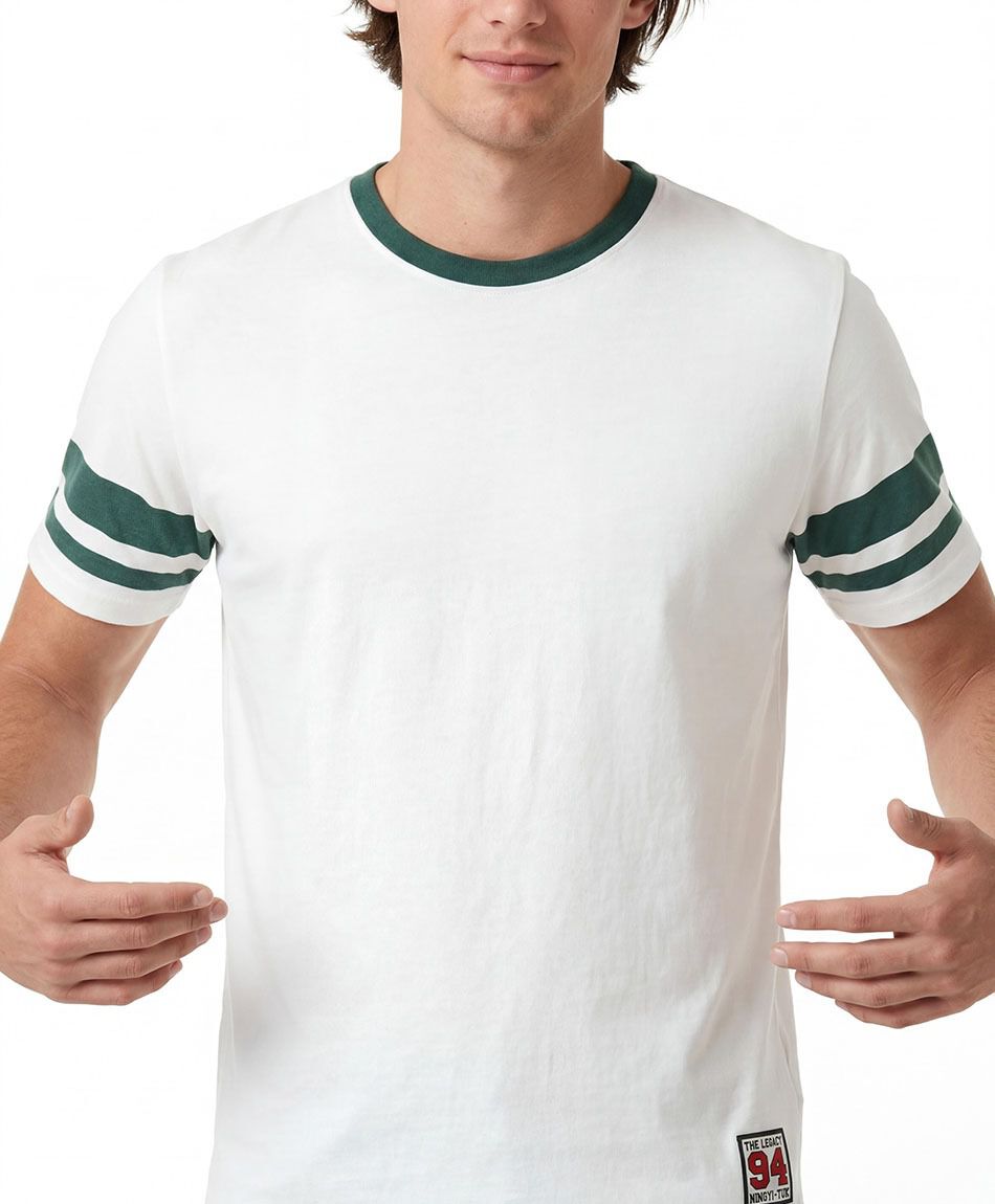 Polera hombre l&iacute;neas mangas
