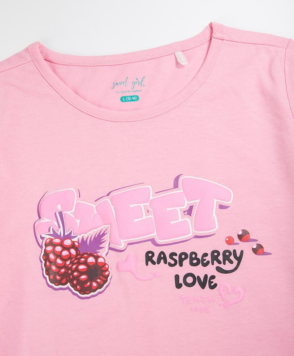 Polera ni&ntilde;a raspberry