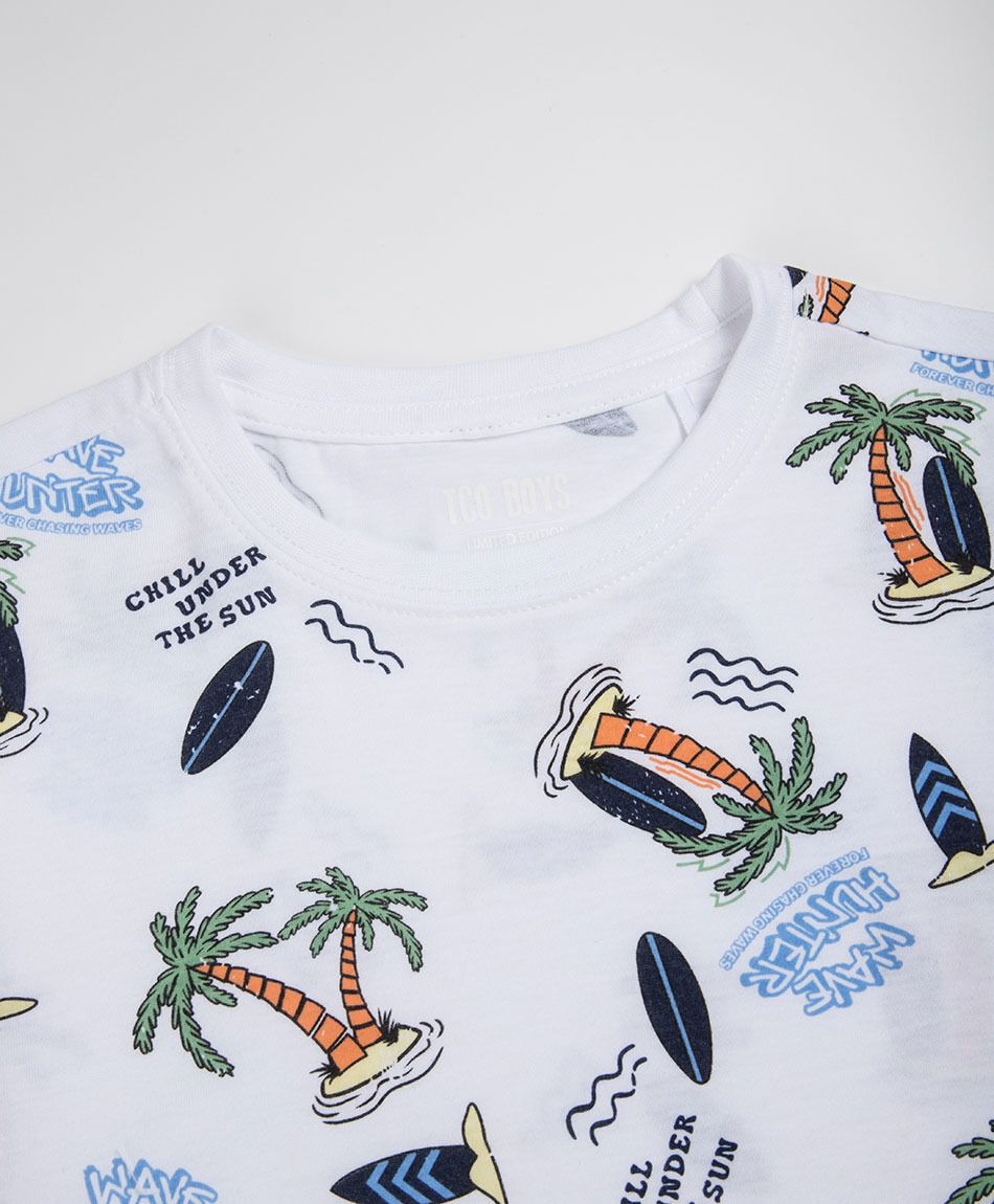 Polera ni&ntilde;o islas surf