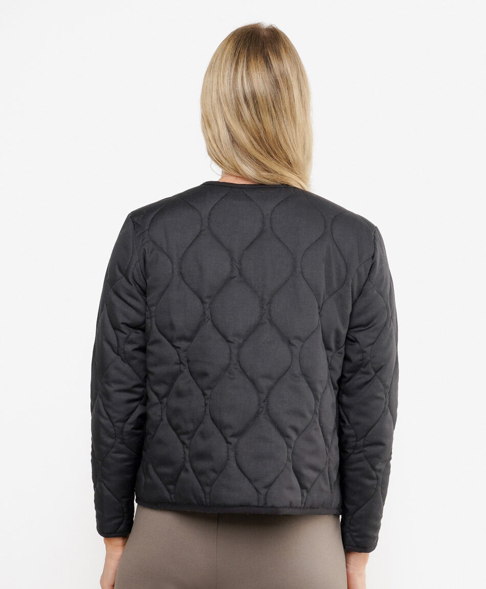 Chaqueta mujer quilt interior print