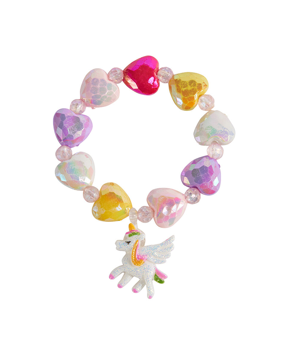 Set collar + pulsera infantil unicornio