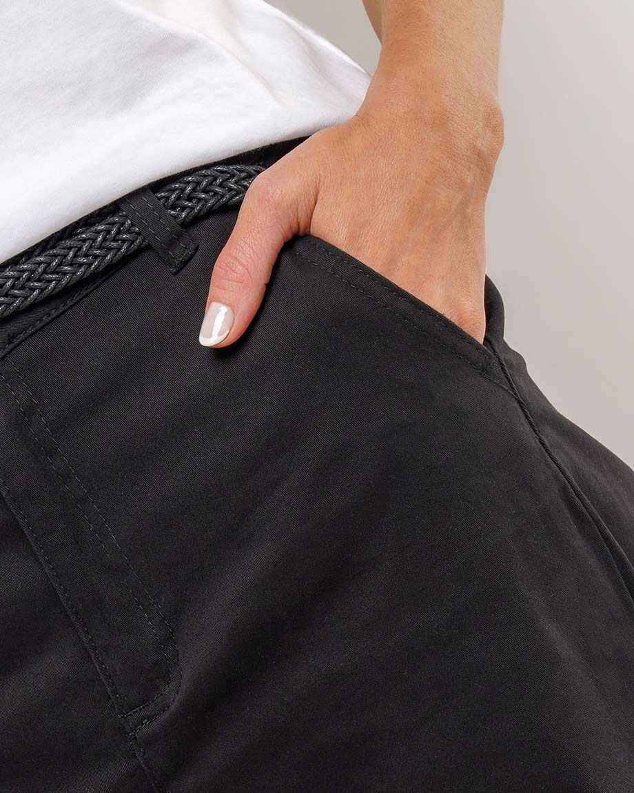 Jeans mujer twill cintur&oacute;n&nbsp;