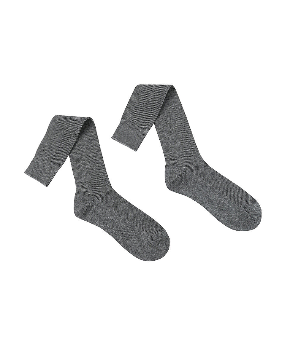 Pack 2 calcetines escolar extra largo gris