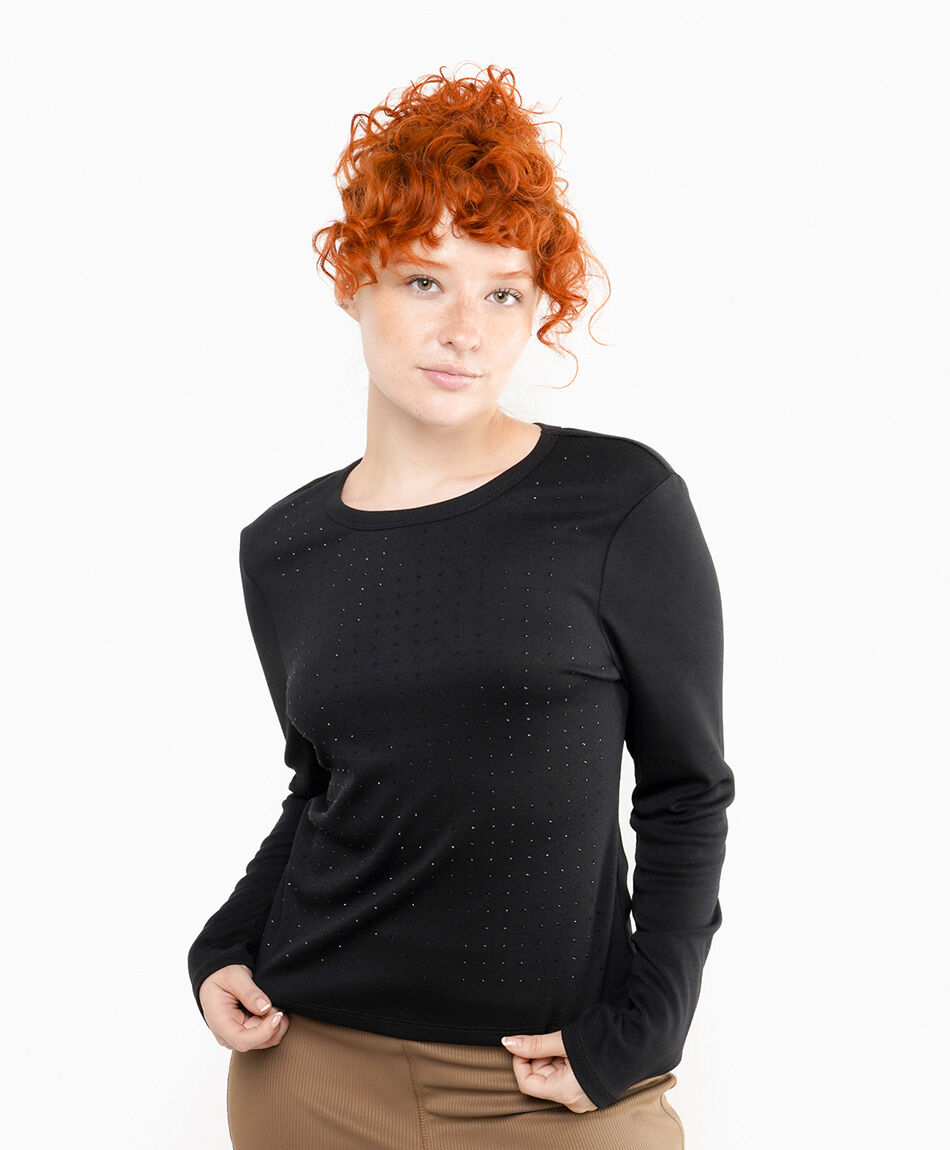 Polera mujer brillos