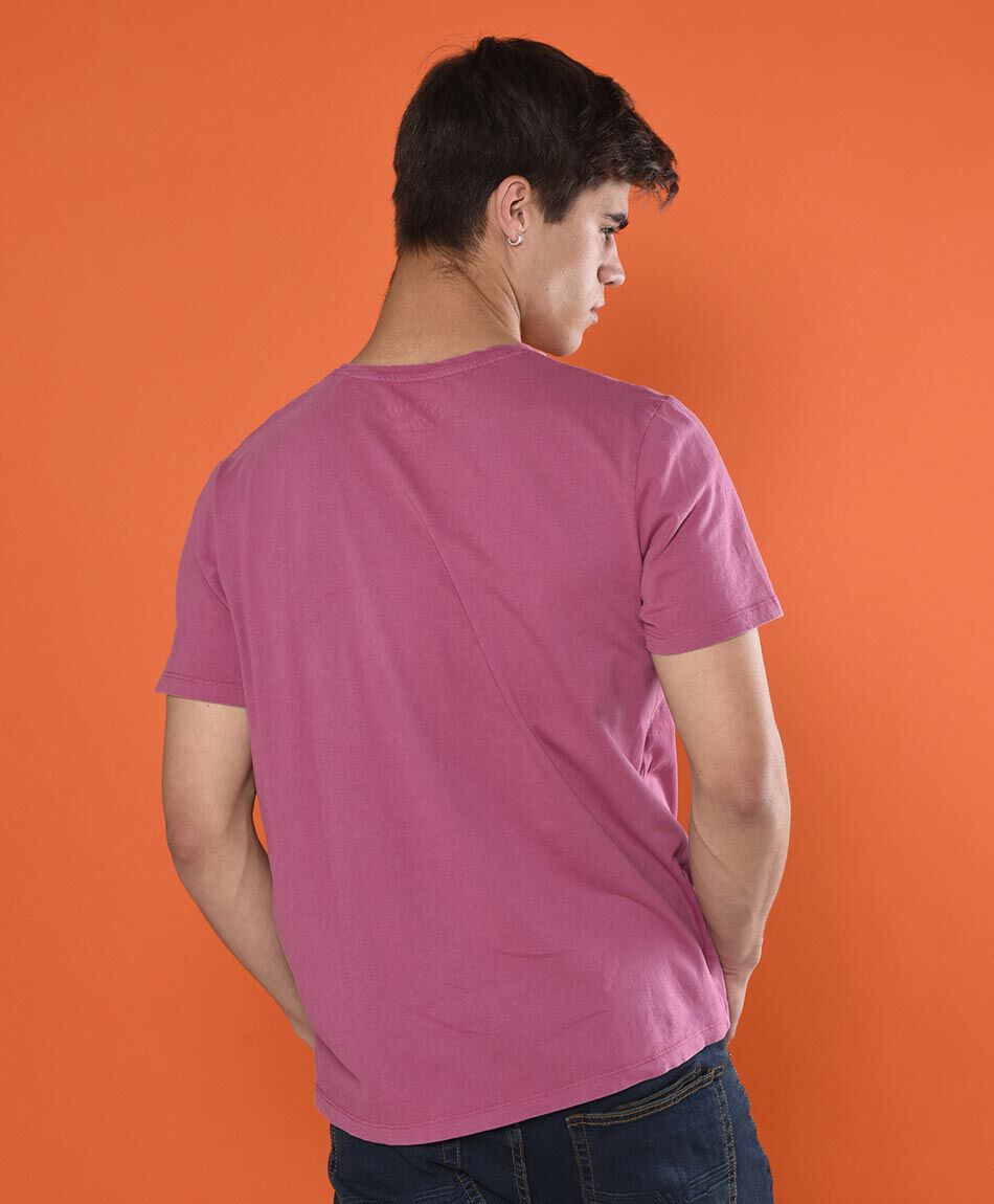 Polera manga corta cuello redondo