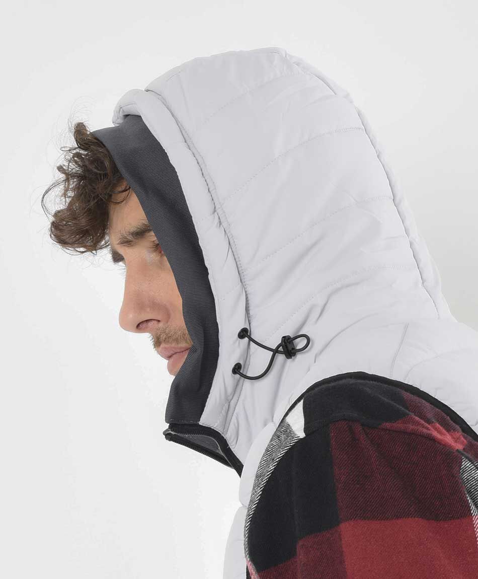 Parka hombre acolchada sin mangas