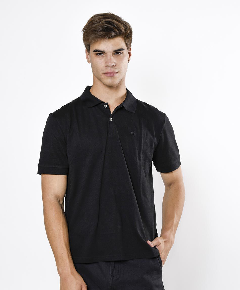 Polera hombre lisa cuello piqu&eacute;