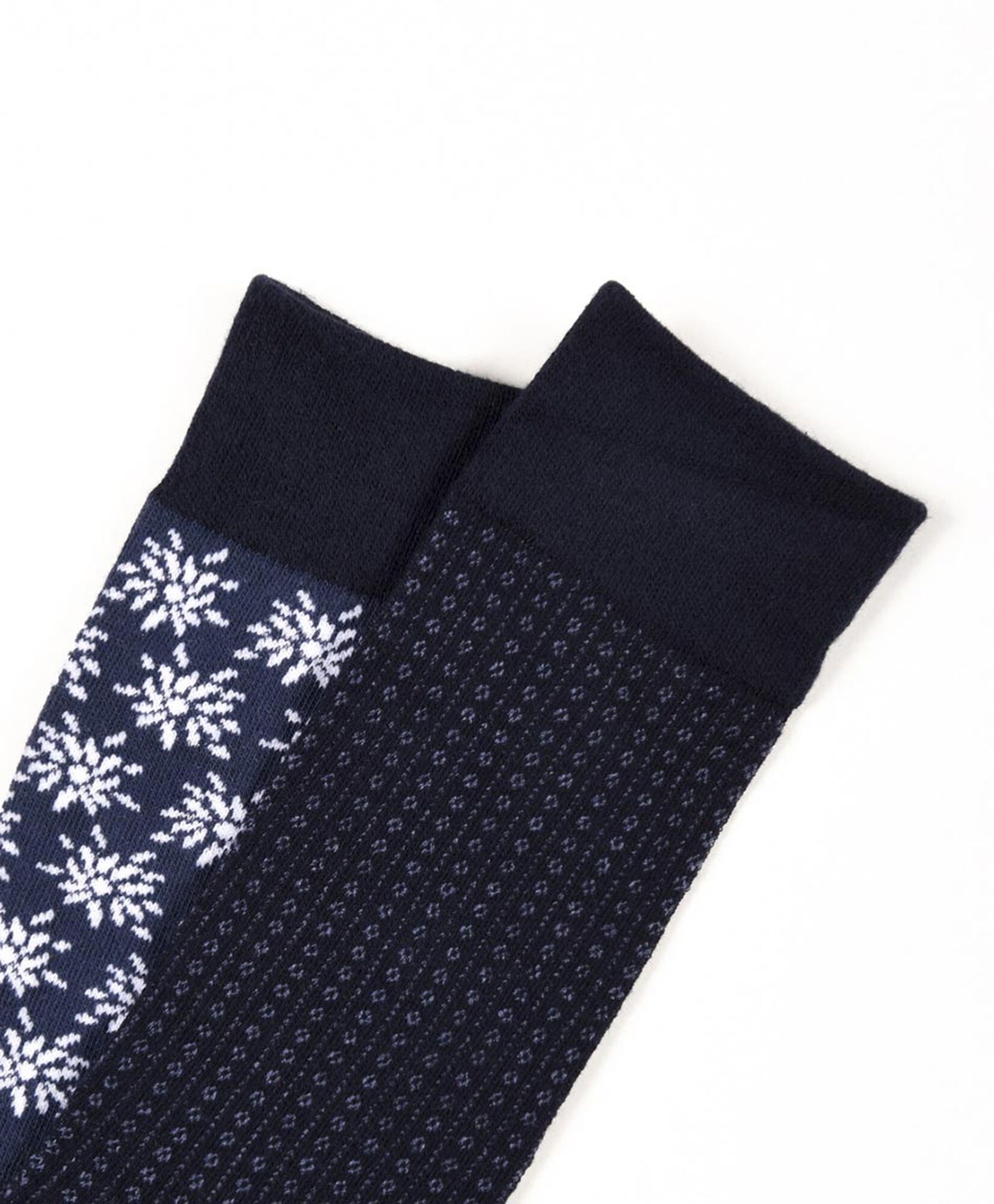 Pack 2 calcetines hombre puntos y florcitas Pack 2 calcetines hombre puntos y florcitas