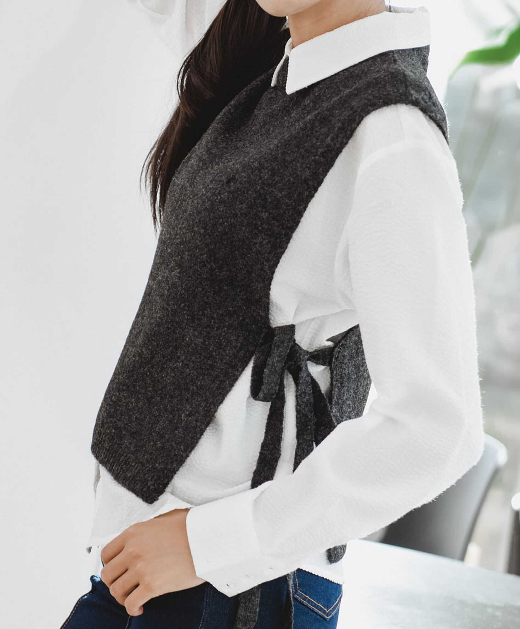 Tejido mujer estilo pinny Tejido mujer estilo pinny
