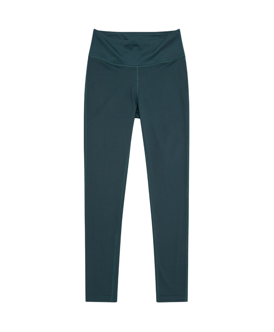 Calza deportiva mujer lisa dark green