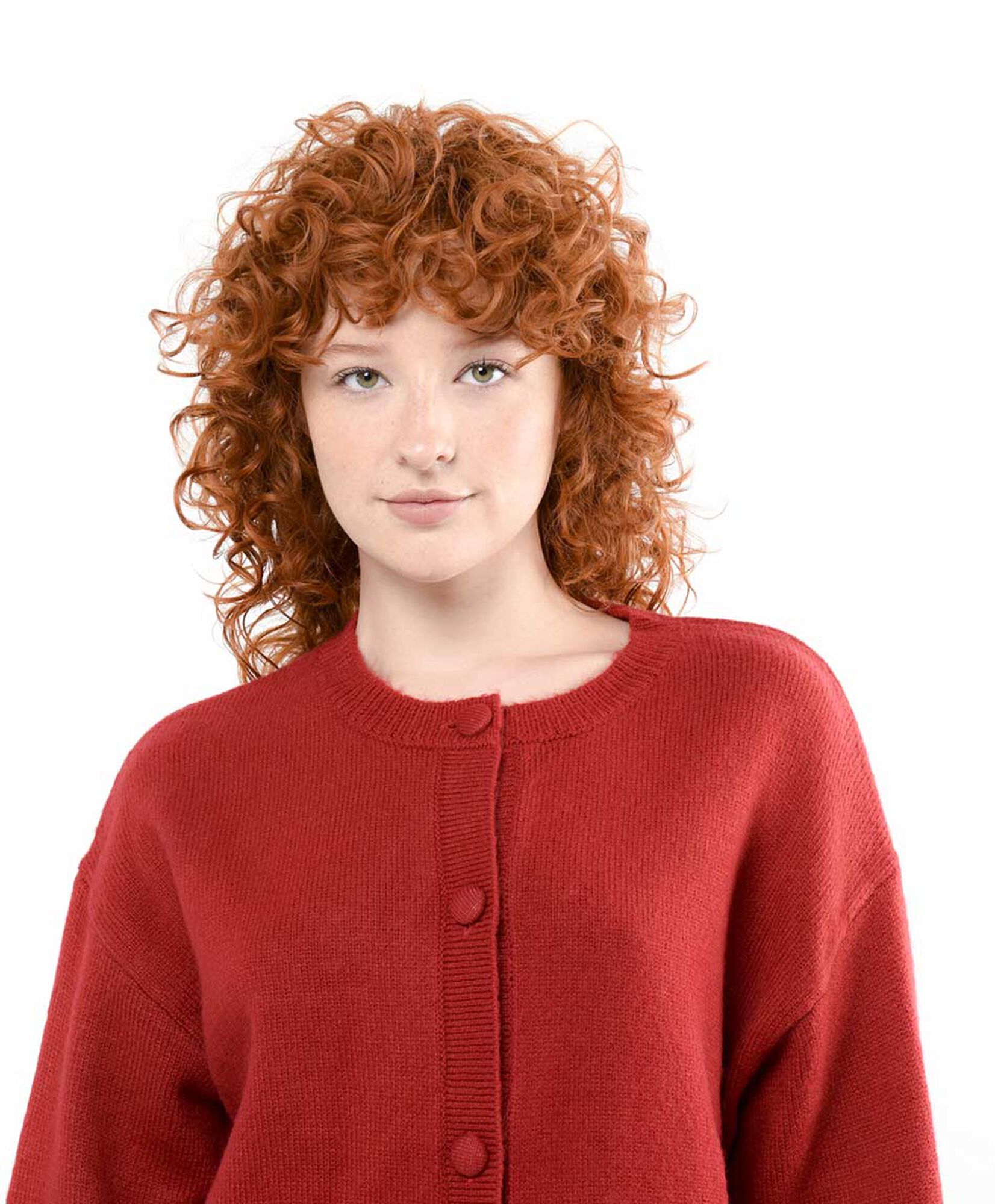 Cardigan mujer rojo bolsillos Cardigan mujer rojo bolsillos