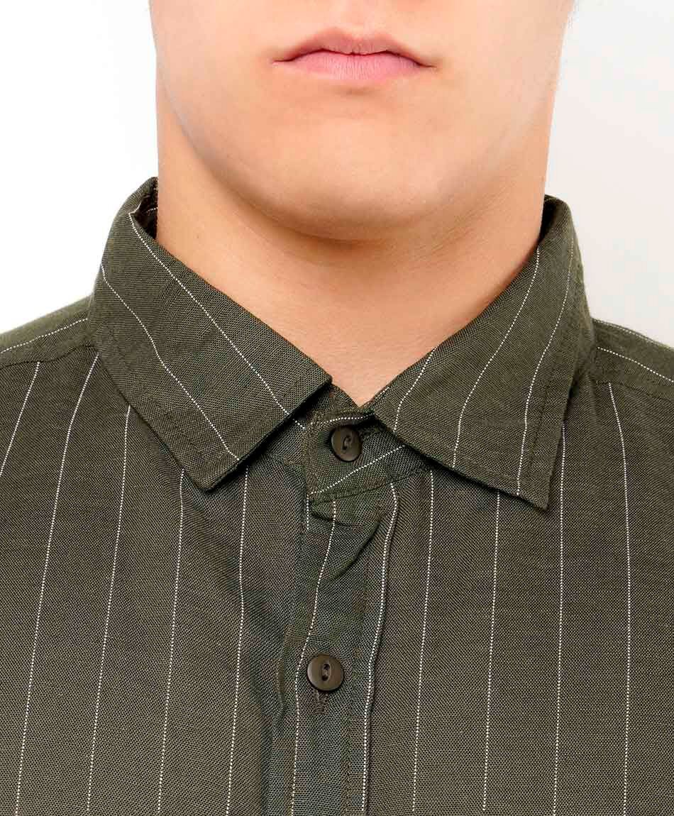 Camisa hombre manga corta dise&ntilde;o rayas