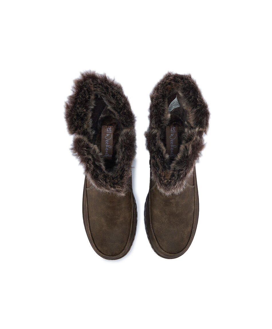 Bota mujer apache larga brown