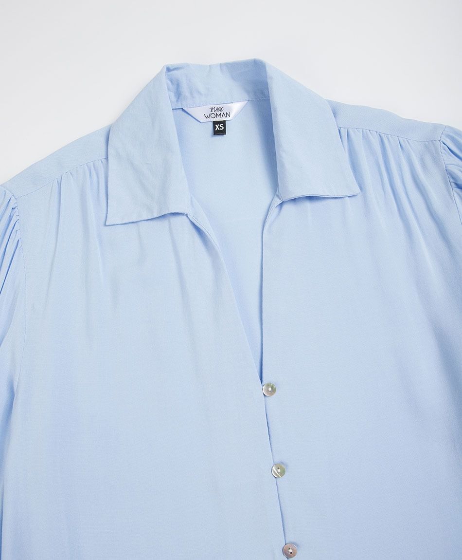Blusa mujer camisera lisa
