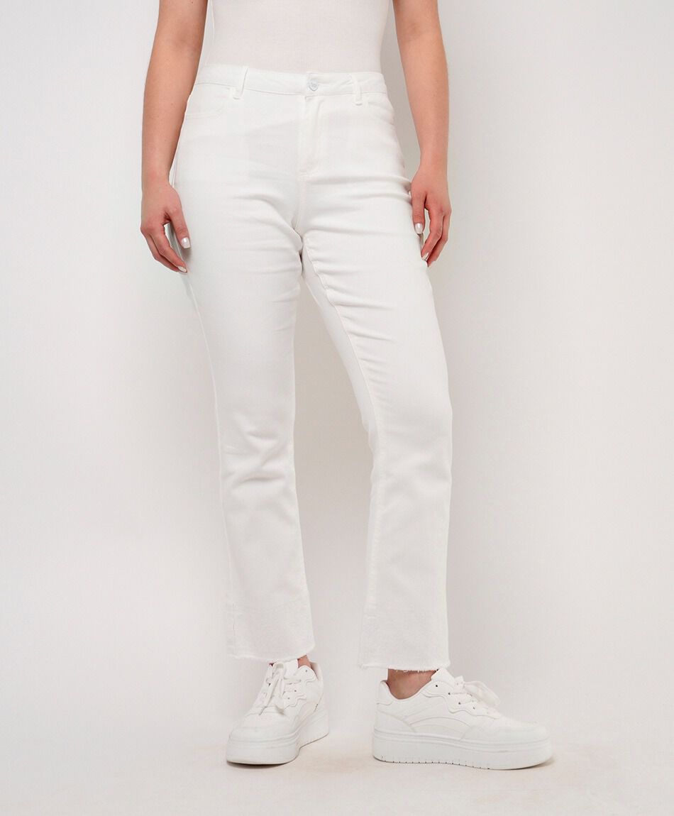 Jeans mujer bordado basta