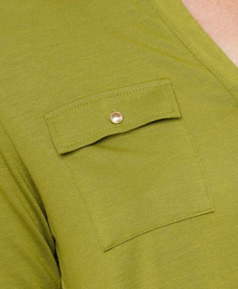 Polera mujer doble bolsillo