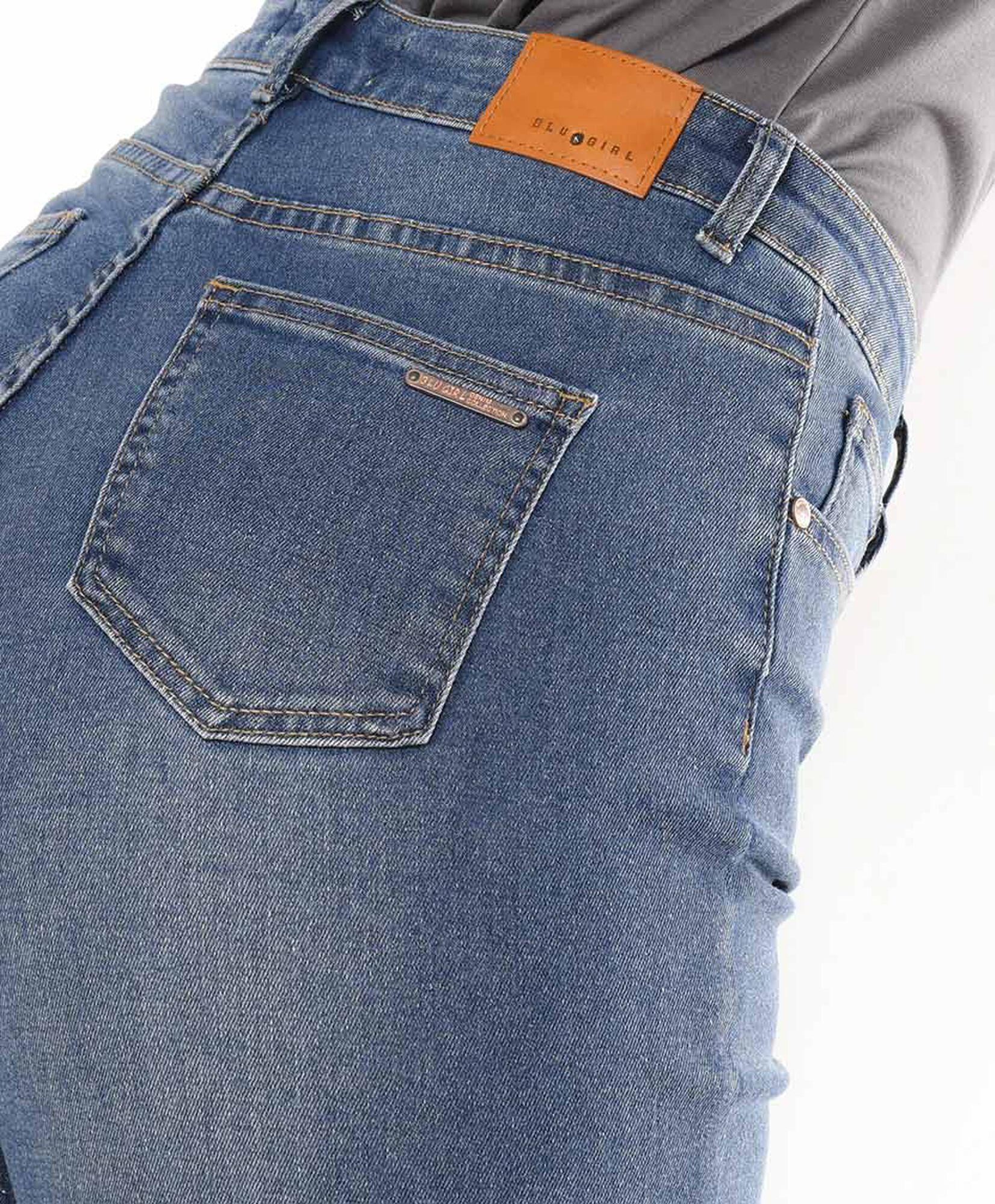 Jeans mujer cinturón flare Jeans mujer cinturón flare