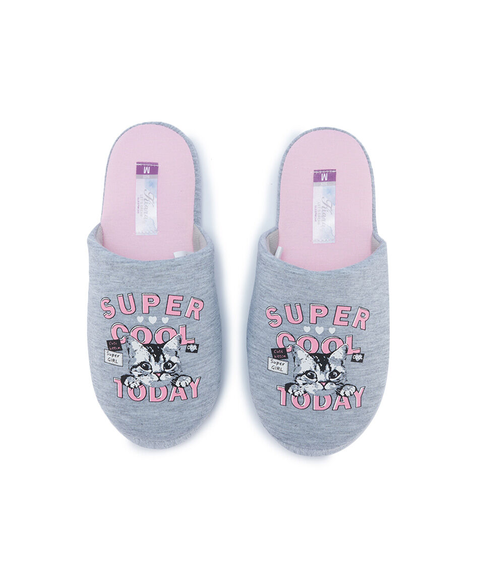 Pantuflas mujer cat super cool