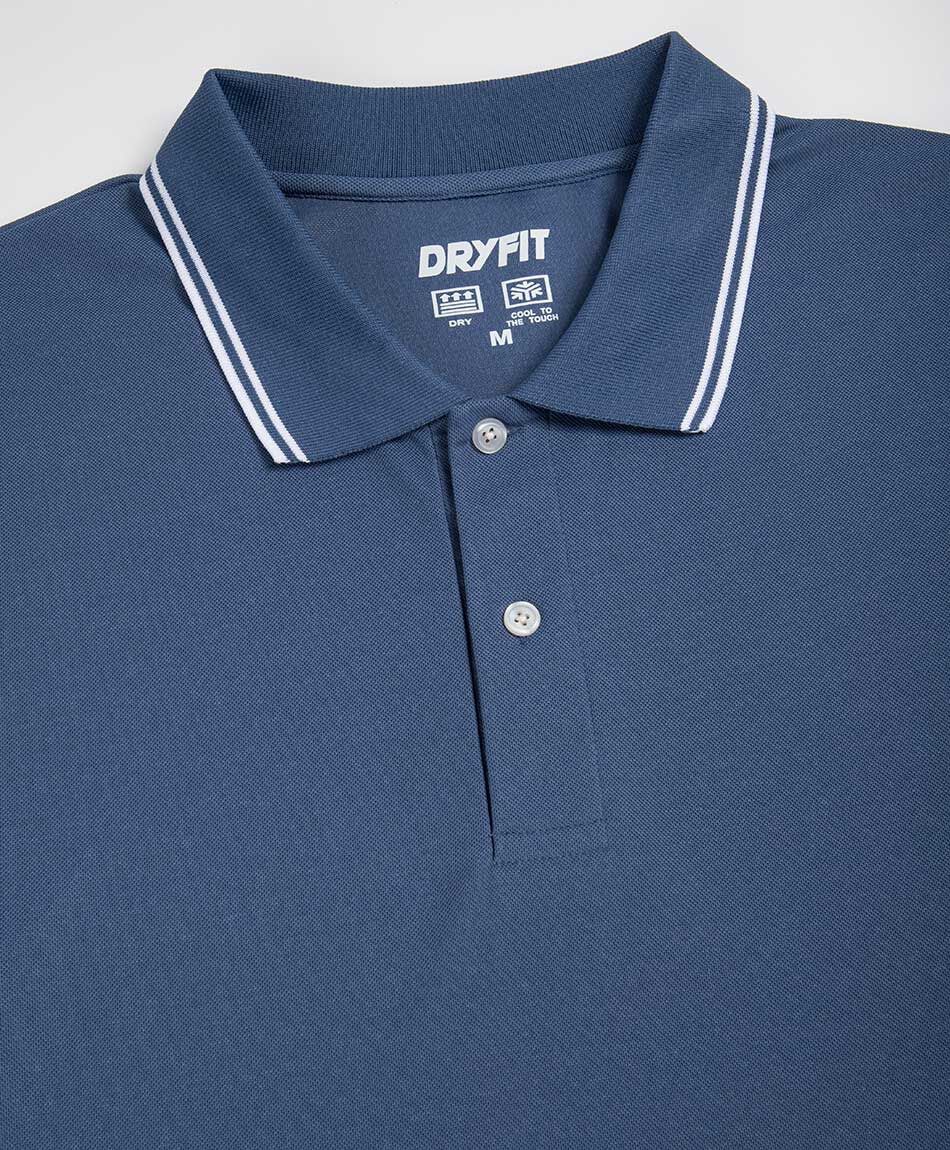 Polera hombre polo l&iacute;nea dry fit