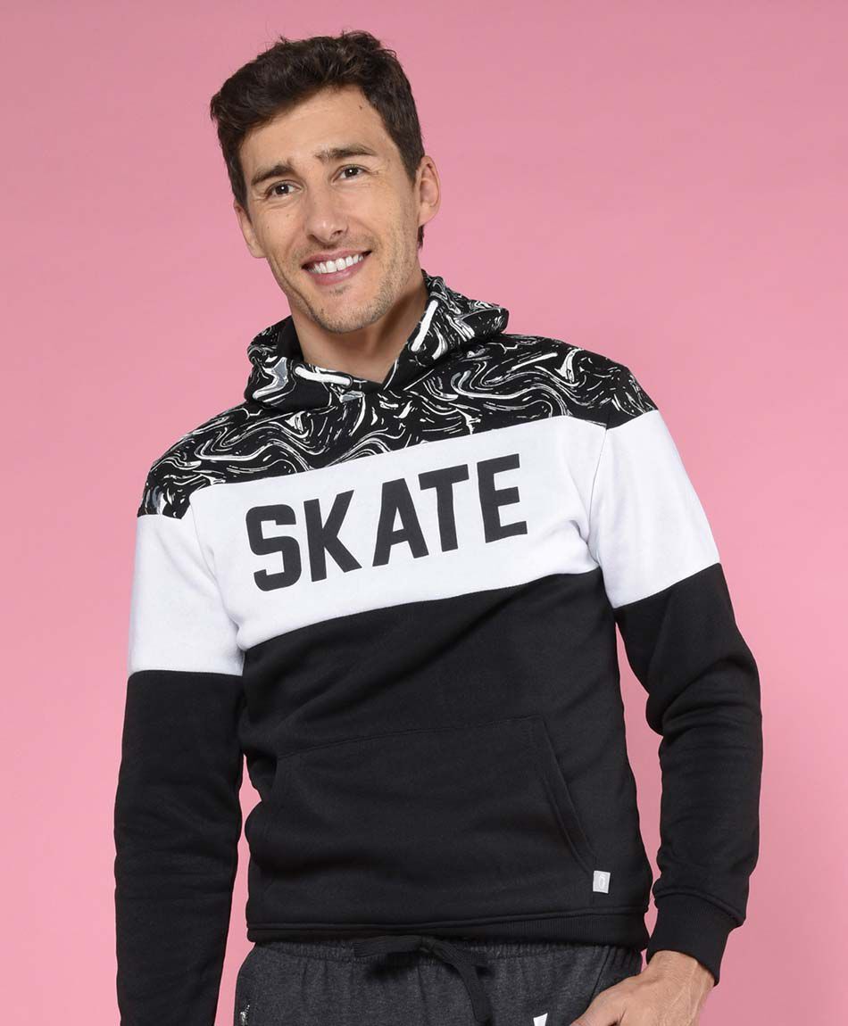 Poler&oacute;n estampado skate sin cierre