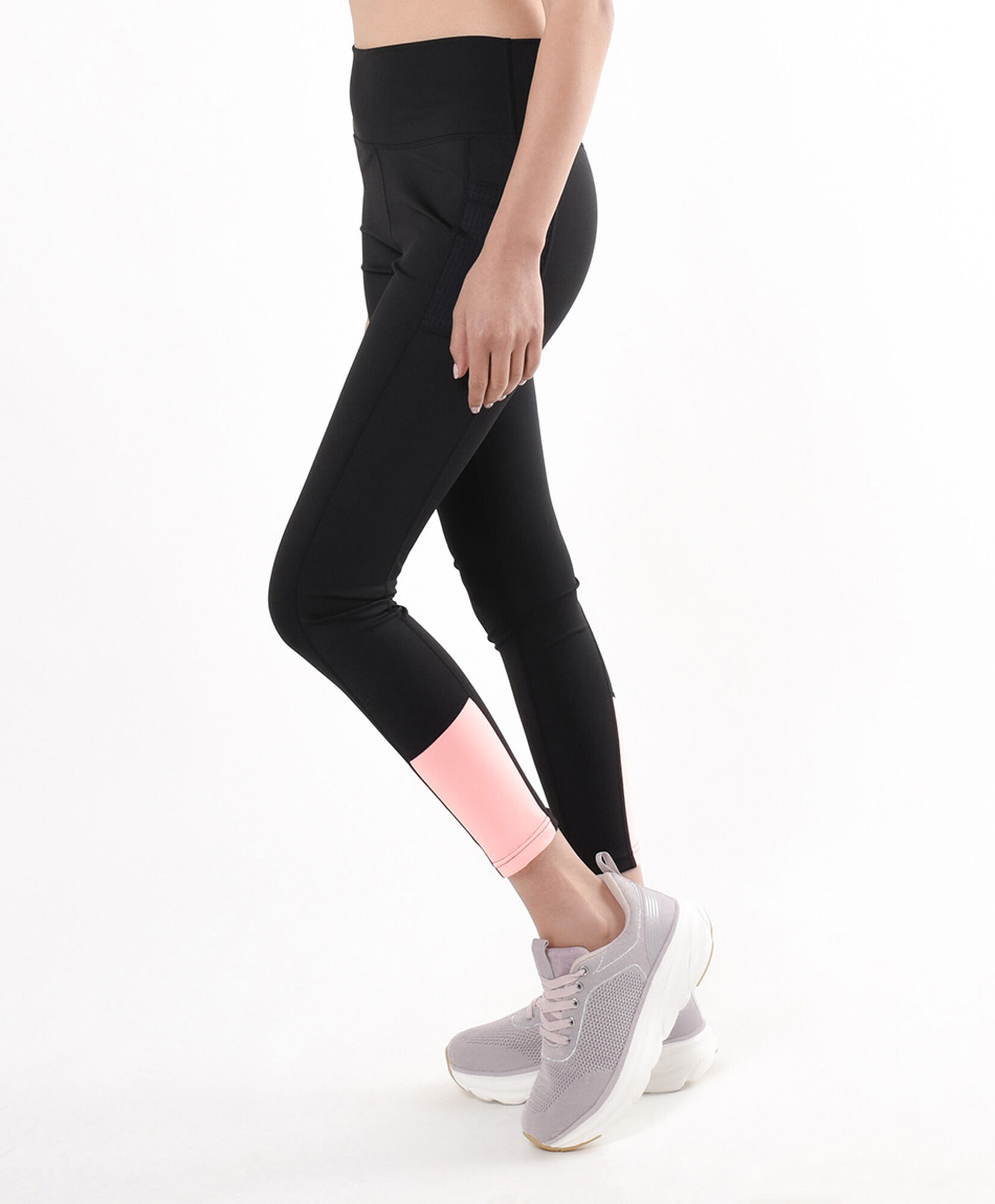 Calza deportiva mujer franja rosa Calza deportiva mujer franja rosa