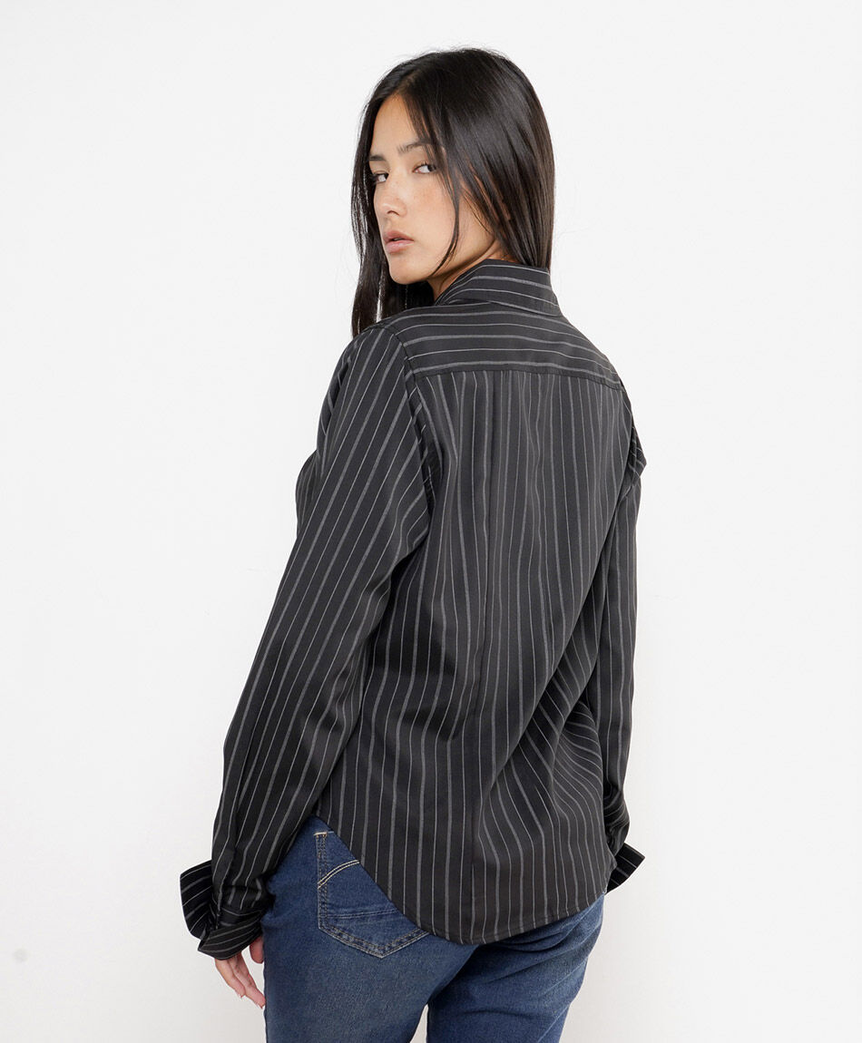 Blusa mujer l&iacute;neas black