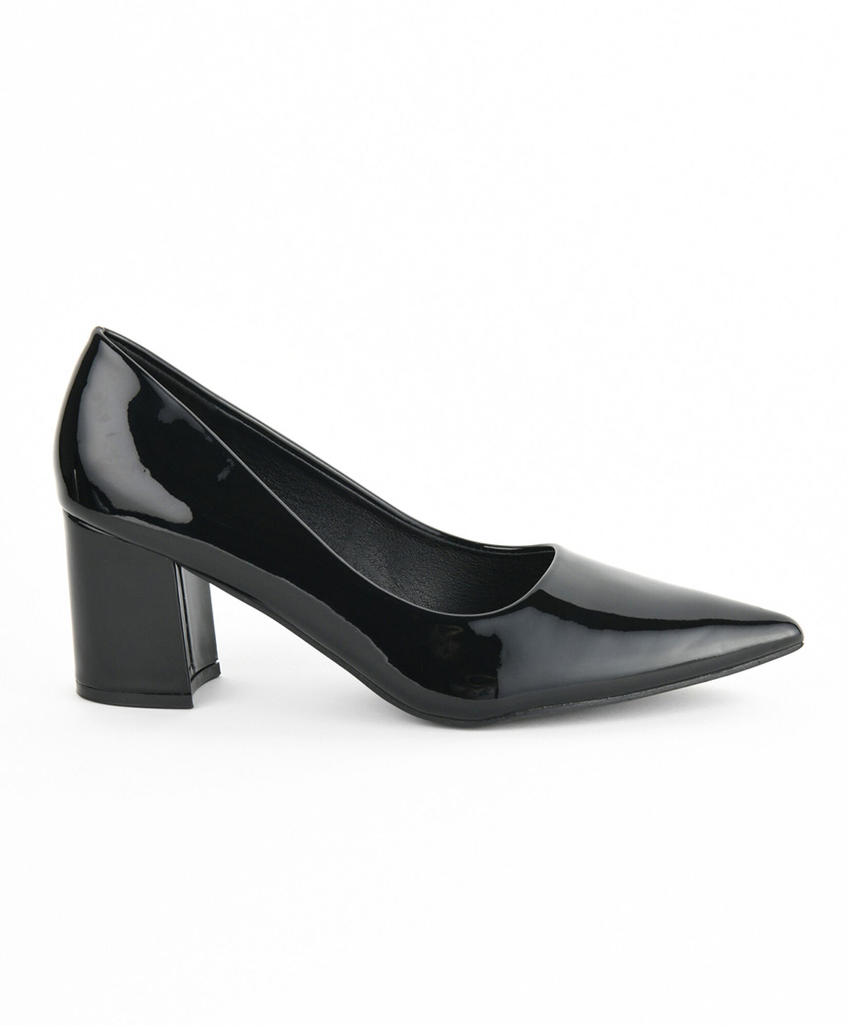 Zapato mujer charol medio taco Zapato mujer charol medio taco
