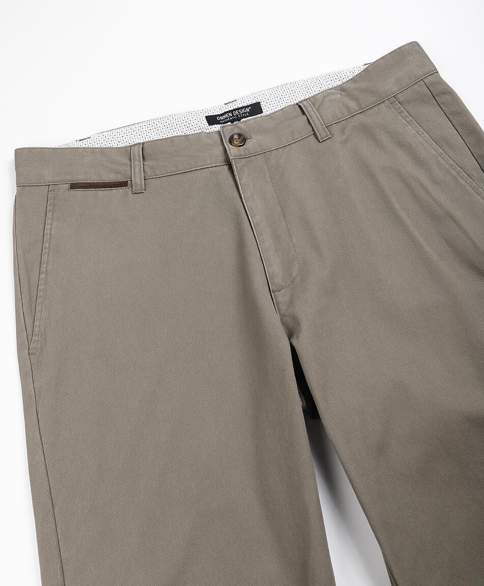 Pantal&oacute;n hombre liso caf&eacute;