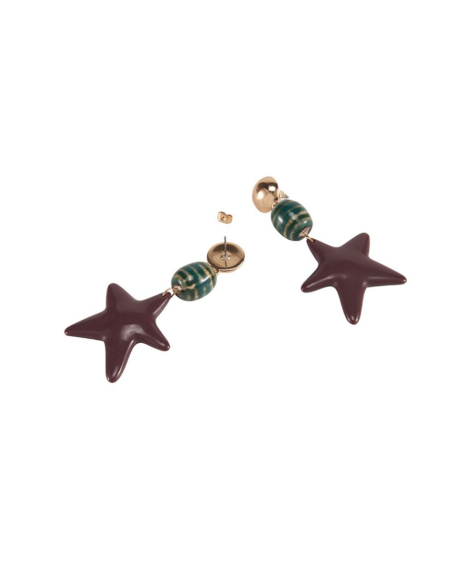 Aros mujer estrellas de mar color