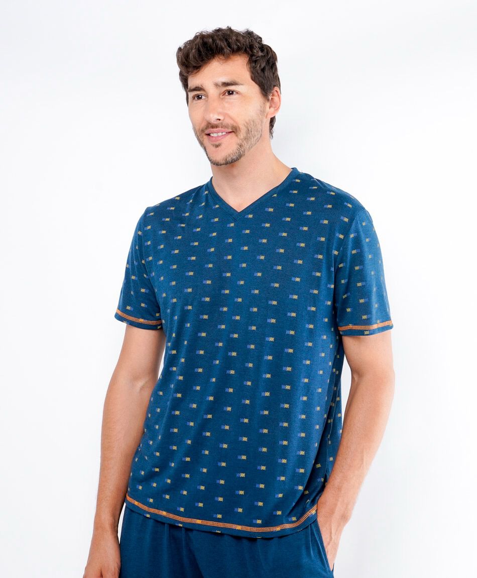 Pijama hombre doble cuadrito