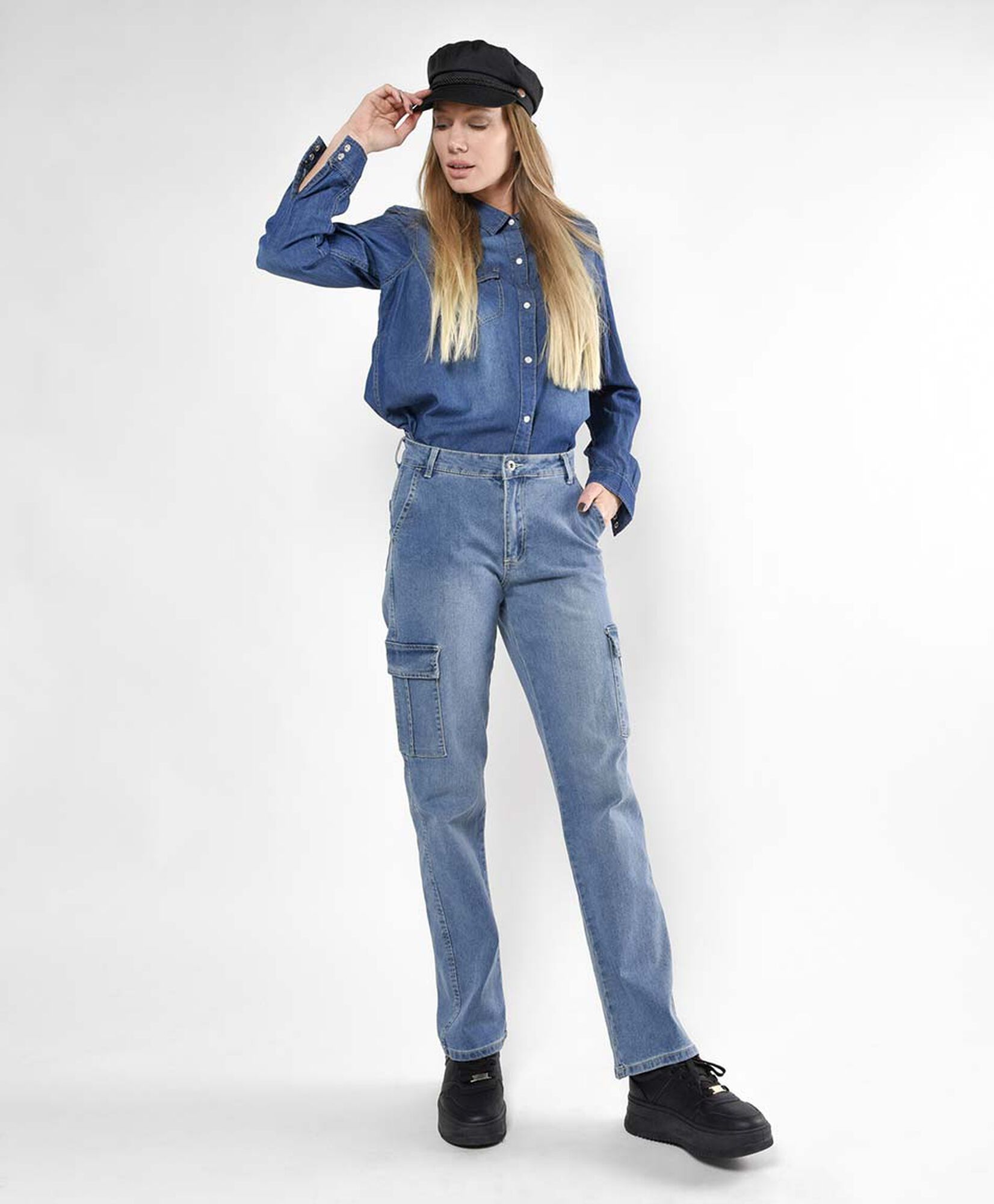 Jeans mujer cargo Jeans mujer cargo
