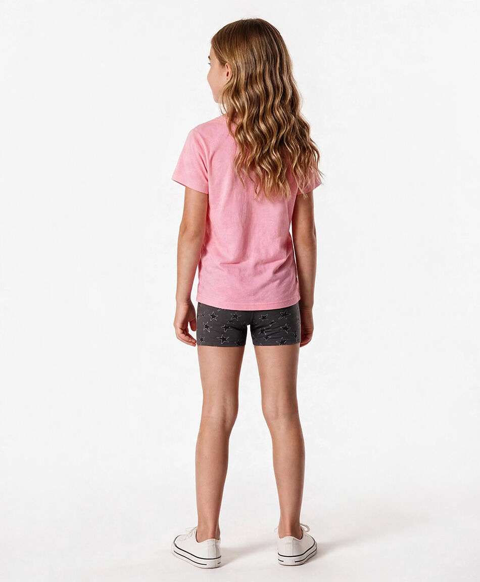 Short ni&ntilde;a biker estrellas