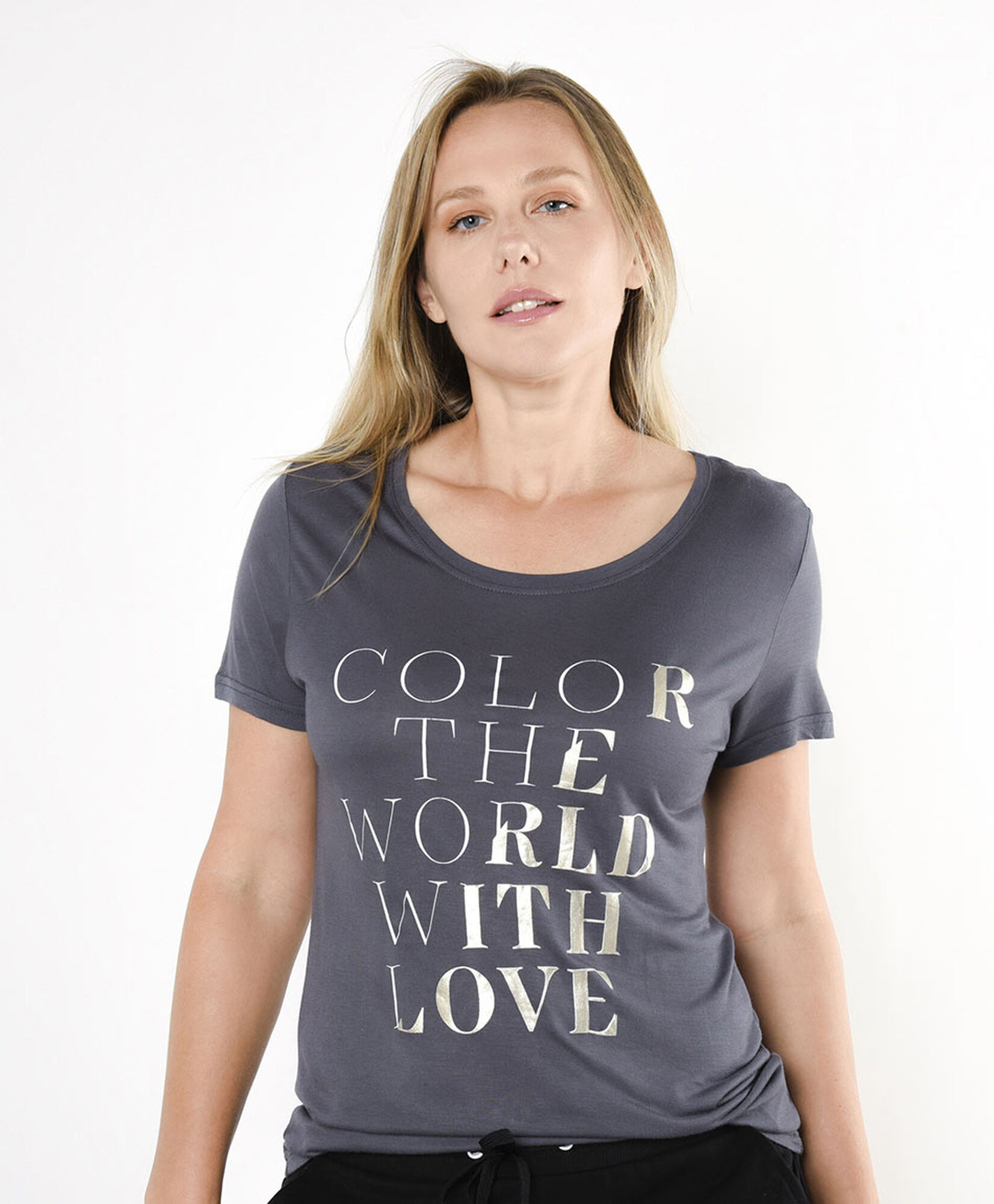 Polera deportiva mujer frase brillante Polera deportiva mujer frase brillante