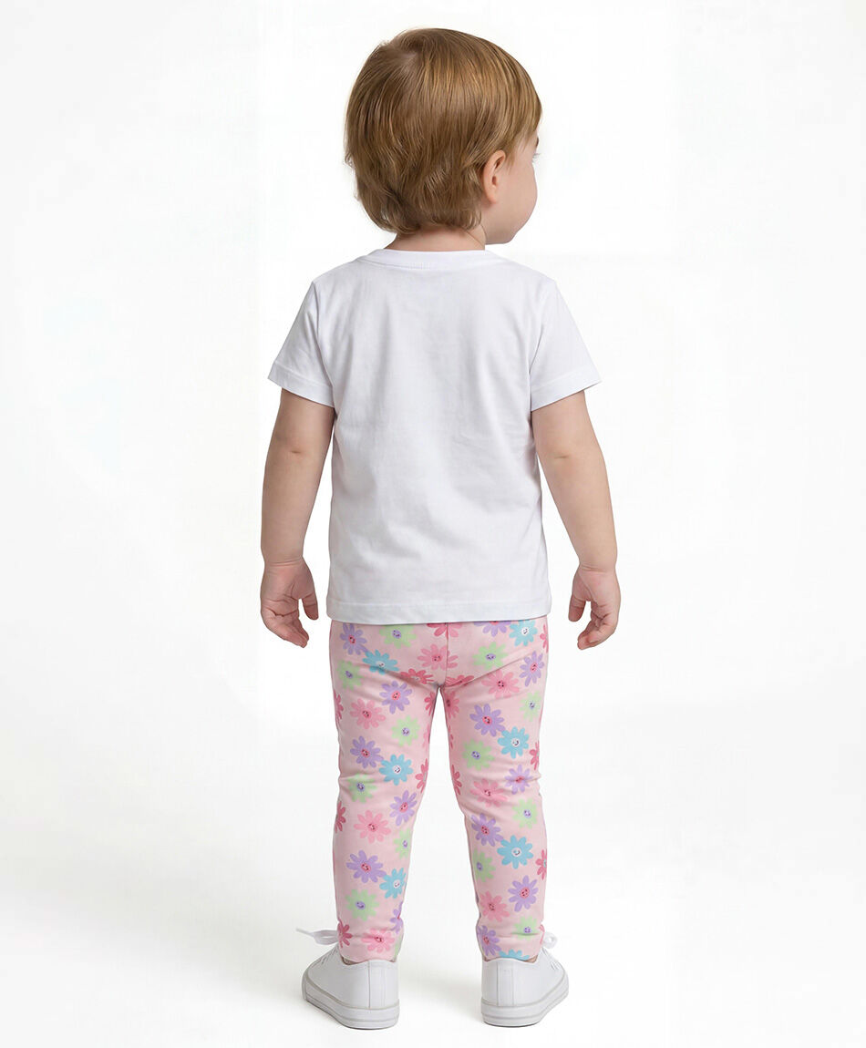 Leggins beb&eacute; florcitas colores