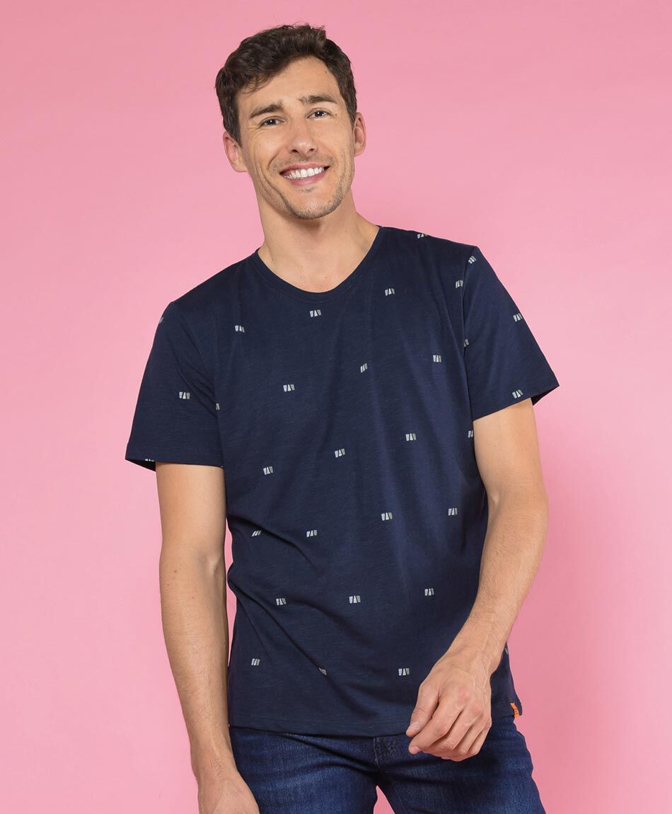 Polera manga corta cuello redondo